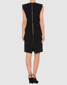   EMILIO PUCCI LITTLE BLACK DRESS STRONG SHOULDERS SLEEVELESS 40 /US6