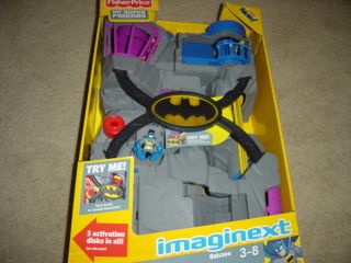 Fisher Price Imaginext BATCAVE Bat Cave Batman and Robin FREE Shipping 