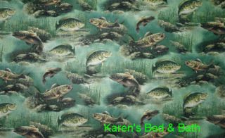 fishing lake lodge bass crappie pillow case pillowcase custom sewn by 