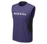 Nike Pro Combat Hypercool 20 Fitted Sleeveless NFL Ravens Mens Shirt 