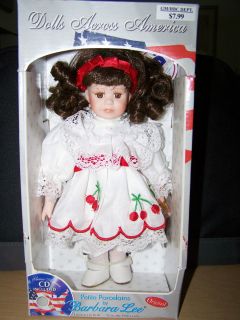   porcelain Dolls Across America by Barbara Lee w/ boxes & CD