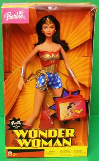 NRFB Wonder Woman Barbie Doll by Mattel 2003 DC Comic SuperHero B5836