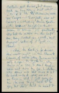 Lex Barker Vintage 1949 Signed Handwritten Letter 4 pgs Watson Webb 
