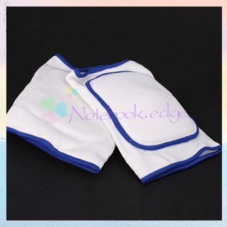 Elastic Knee Guard Pads Support Protector White Padded Basketball 