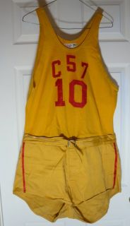   Antique Vintage Wilson Basketball Uniform Set Jersey and Shorts