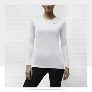 Nike Miler Long Sleeve Womens Running Shirt 519833_100_A