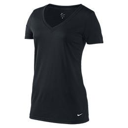 Nike Boyfriend Deep V Womens T Shirt 405030_010_A
