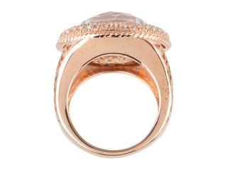 DeLatori Rose Quartz and Crystal Ring    BOTH 