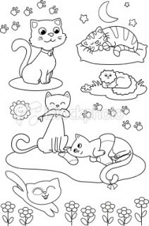 Barbie Coloring Sheets on Barbie Princess And Cat Coloring Pages