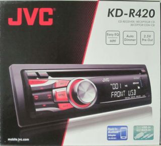 JVC KD R420 In Dash Receiver