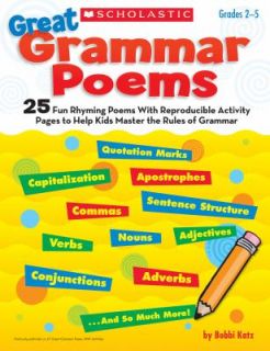Great Grammar Poems 25 Fun Rhyming Poems with Reproducible Activity 
