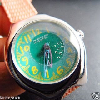   COLORS OF BENETTON SPECIAL MOVING NUMBER SECOND QUARTZ LADY WATCH