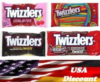 NEW   MEGA OFFER 3 Big Packs TWIZZLERS TWISTS 6 Flavors your Choice 