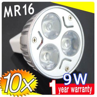 Newly listed 10pcs MR16 9W LED Spot Light Bulbs Lamp Warm white 12V 3 