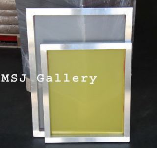 20x24 OD   196 Yellow Mesh   Aluminum Silk Screen Printing Frame 