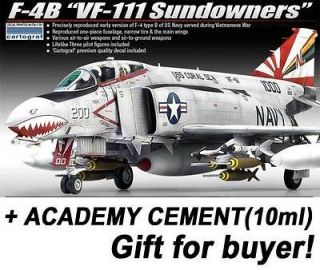 48 ACADEMY F 4B U.S.NAVY PHANTOM II VF 111SUNDOWNERS 12232 MODEL 