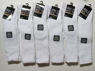 pairs men cotton white extra heavy slouch socks