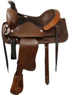 18 Western Roper Style Pleasure / Trail Saddle by Buffalo NEW in MED 