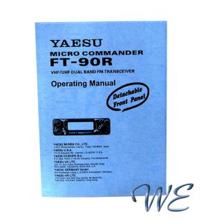 new yaesu ft 90r operating manual book in english from