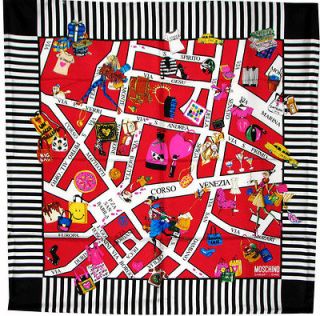 Moschino Cheap and Chic Silk Scarf / 34 X 34 (Multi colored)