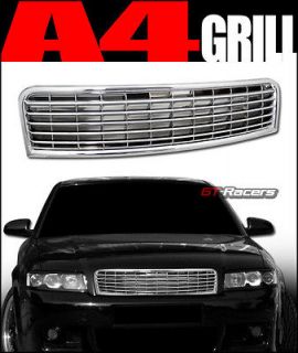 CHROME HORIZONTAL SPORT FRONT HOOD BUMPER GRILL GRILLE ABS 2002 2005 