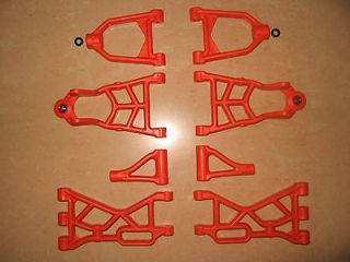 NEW HD NYLON SUSPENSION ARMS ORANGE by MadMax FOR HPI KM BAJA 5B SS 5T 
