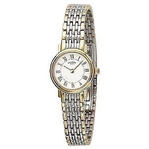 RRP £145 NEW LADIES ROTARY LB77835/32 TWO TONE GOLD PLATED & S/S 