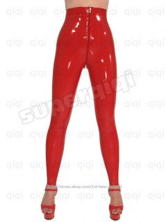 Latex/rubber/g​ummi/Legging/0​.8mm catsuit sock pantyhose suit red 