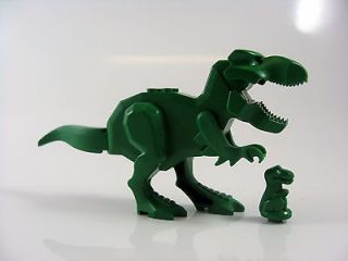 LEGO Green Dinosaur Tyrannosaurus Rex and Baby 5975 5987 T Rex 
