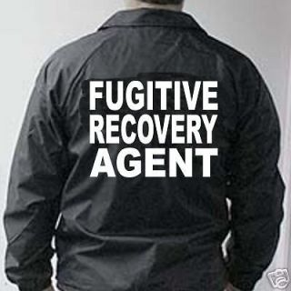 fugitive recovery agent windbreaker black large al 