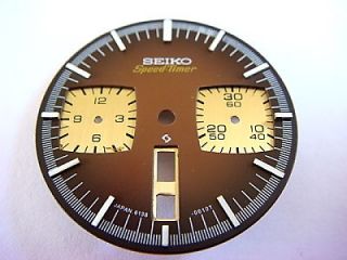 brand new seiko chronograph 6138 brown bull head dial from
