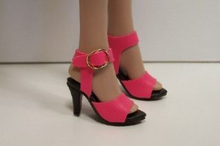 dk pink high heel doll shoes for 16 gene marshall