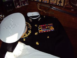 marine corps officer dress blues uniform usmc ega tunic time
