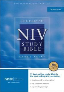 NIV Study Bible by Zondervan Publishing Staff 2002, Hardcover, Large 