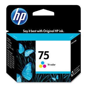 HP 75 CB337WN 140 Tri Color Ink Cartridge
