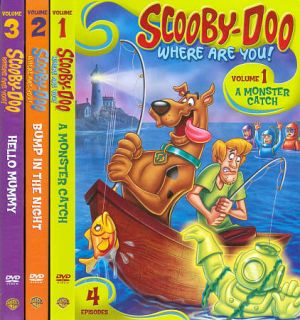 Scooby Doo, Where Are You , Vols. 1 3 DVD, 2010, 3 Disc Set