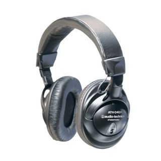 Audio Technica ATH D40fs Headband Headphones   Black