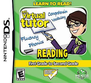 My Virtual Tutor Reading    First Grade to Second Grade Nintendo DS 