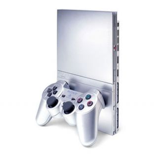 playstation 2 slim satin silver console ntsc scph 90 $ 68 99