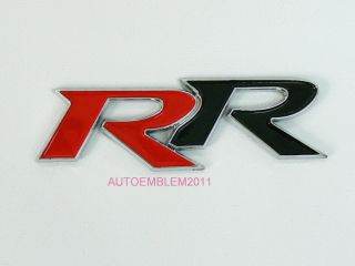 75 RR Honda Badge Emblem Sticker Trunk Lip Body JDM Civic Mugen Si 