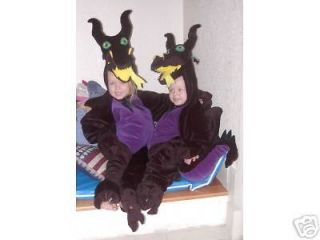  SB Maleficent BLACK DRAGON Fancy Dress Kids Halloween 