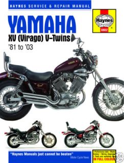 yamaha xv535 xv750 xv1000 xv1100 virago haynes manual from united