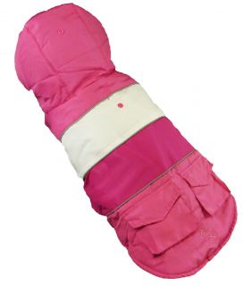 New York Dog Reversible Dog Ski Coat Jacket W/fur Trim Pink or Brown
