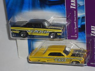 Hot Wheels 2007 Taxi Series Lot of 2 70 Plymouth Road Runner 1964 