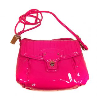 Coach Poppy Liquid Gloss Mini Groovy w/Dust Bag 46585 Handbag Magenta 