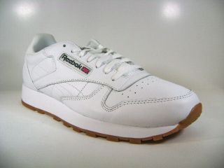 49797 new reebok classic leather white gum us size