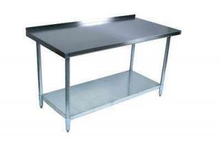 New Commercial Stainless Steel Work Prep Table 24 x 30 with 2 
