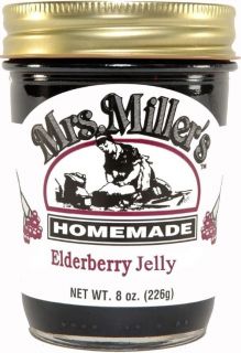 mrs millers homemade elderberry jelly 2 jars 