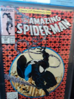 Amazing Spiderman 300 9.2 McFarlane art Last Black Costume Venom PGX 