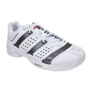 ADIDAS KIDS LADIES COURT STABIL WHITE INDOOR TRAINERS SHOES SIZES 4 6 